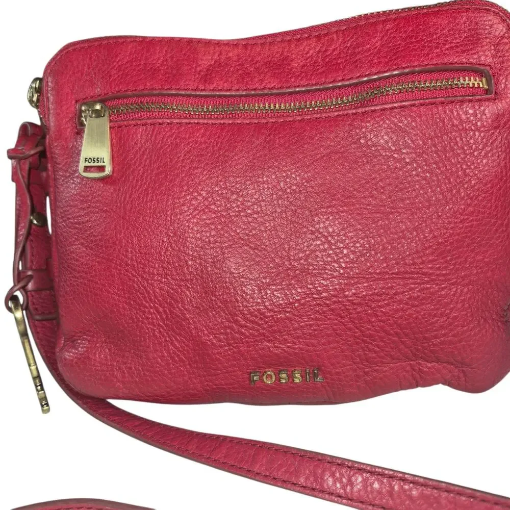 Fossil red pebbled